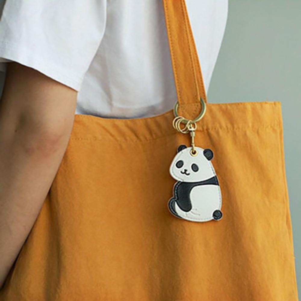 

PU leather Rabbit Pendant Keychain Creative Access Control Card Cover Hanging Accessory Style 1