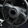 For Toyota Yaris /yaris Cross    CarbonFiber Car Steering Wheel Panel Cover Trim Decorate Frame Sticker Accessories