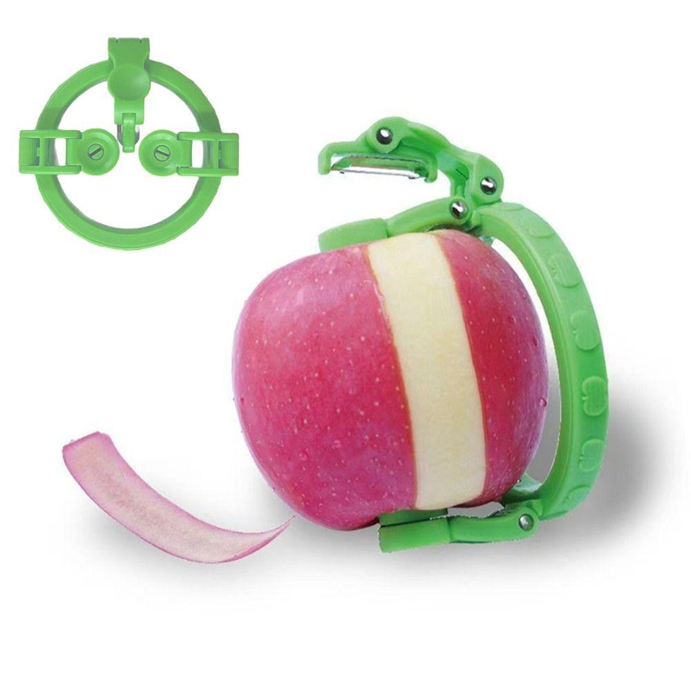 3Pcs Creative Manual Rotating Fruit Peeler Handheld Adjustable Fruit Peeling Tool Foldable Vegetable Peeler Office