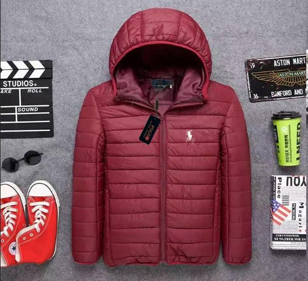 Jachetă de iarnă casual ușoară pentru bărbați 2025, cu guler înalt brodat RL - Rezistentă la frig, Mărime mare, Lungime scurtă