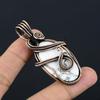 Howlite Pendant, 999 Copper Wire Wrapped Pendant Jewelry. Gift For Women Handmade Pendant Gemstone Jewelry