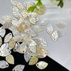20Pcs, Natural Shell Pendant With Hole, Handmade Leaf Shape Charms for Jewelry Making DIY Necklace Accessories, Women Gift 13×8mm