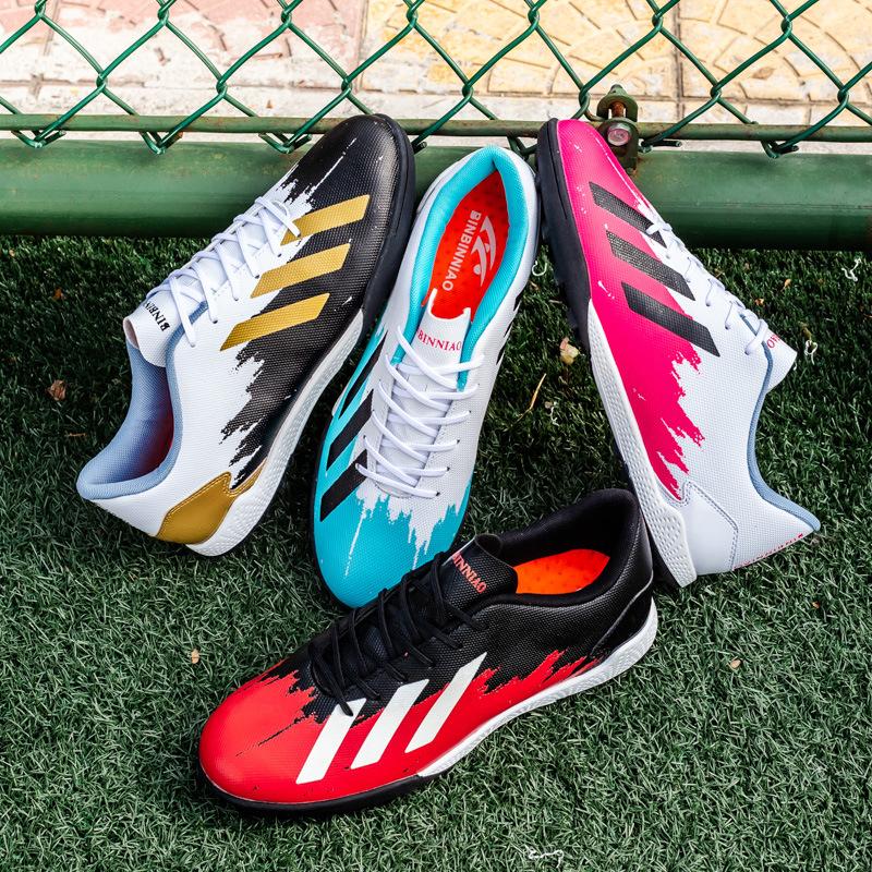 Ghete de fotbal Jinjiang pentru bărbați și femei, TF, unghii sparte, adulți, AG, unghii lungi, tineret, iarbă, pantofi de antrenament pentru studenți și băieți