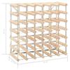 VidaXL Bottle Rack 42 Bottles Solid Pine