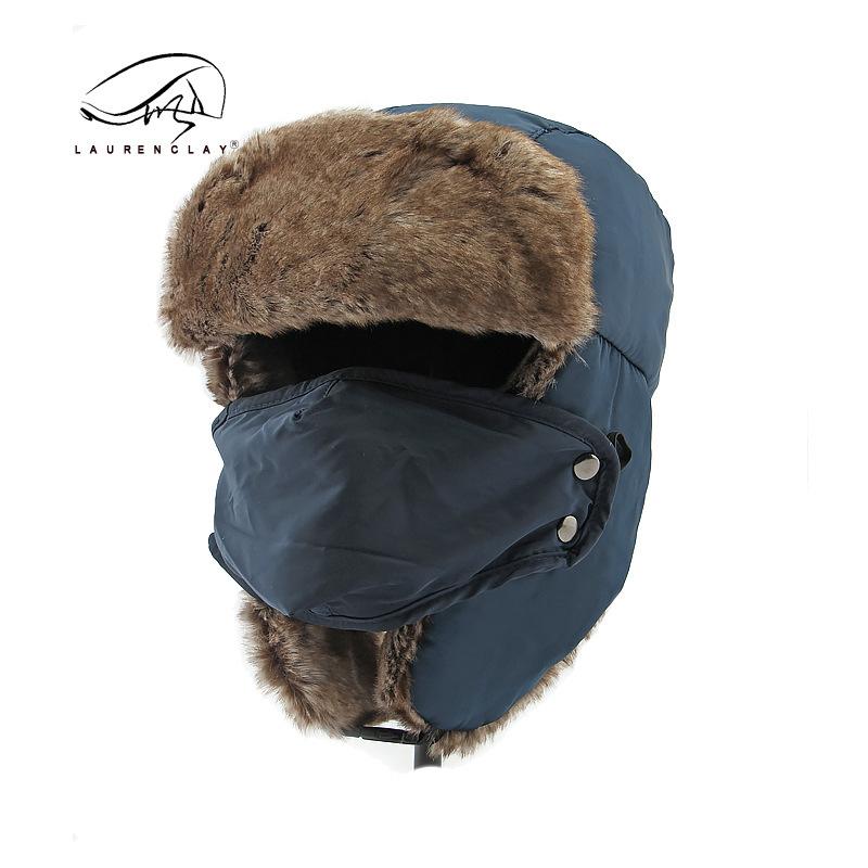 Northeast Hat Men's Winter Ear Protection Warm Lei Feng Hat Windproof Snow Cycling Hat Mask Snow Hat Female Tide
