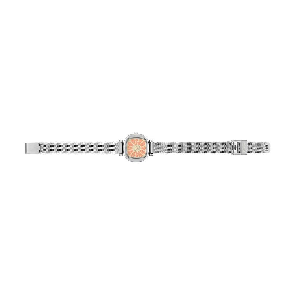 Authorized Dealer KOMONO Wristwatch for Women Moneypenny Flower Royale Silver Brushed [KOMONO] KOM-W1161