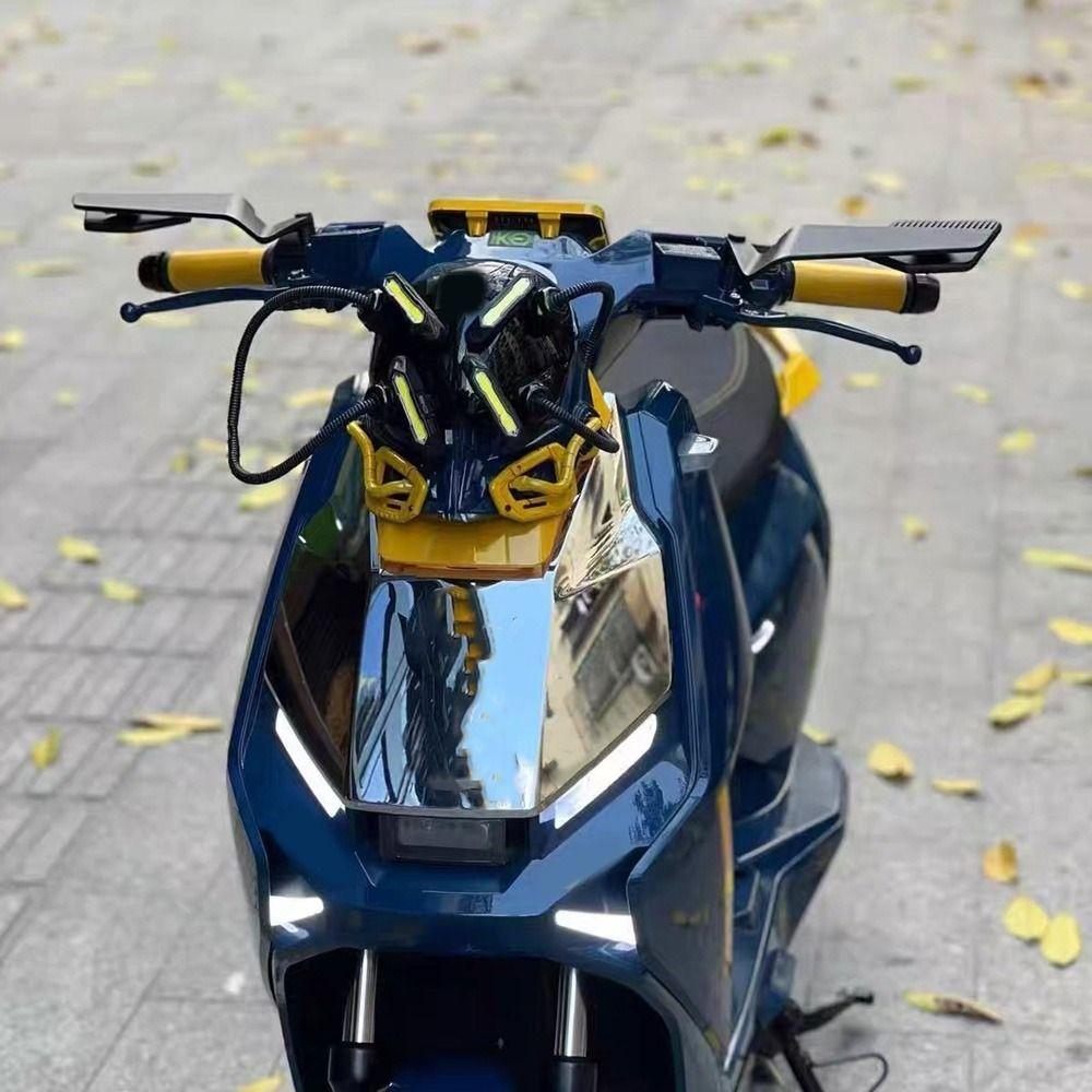 Reversible Stealth Winglets Mirror Aluminum Zinc Zinc Alloy Rearview Mirror  Motorcycle Modification