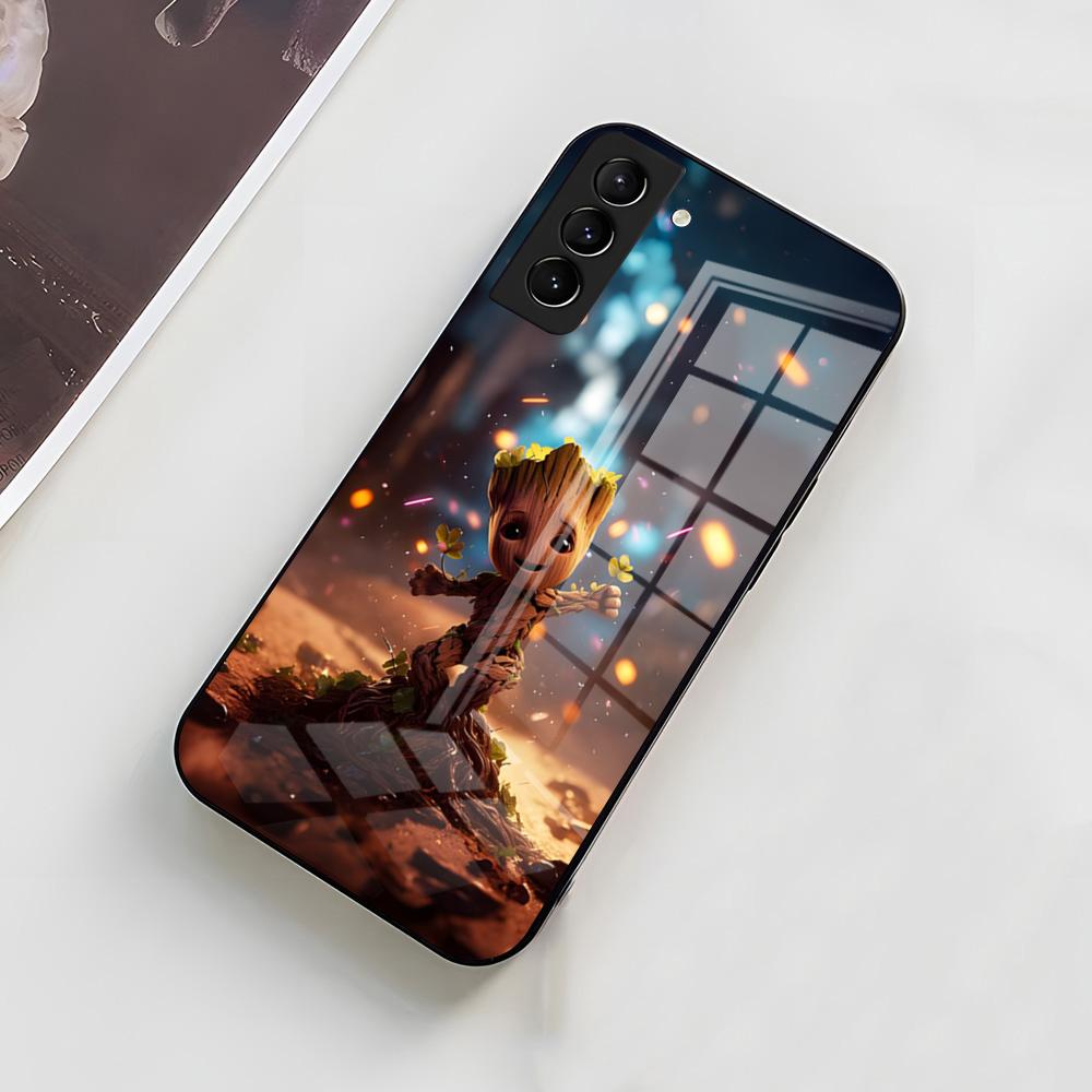 

Baby Marvel Venom Groot Funda Phone Case For Samsung A56 A36 A26 A16 A15 A25 A35 A55 A14 A34 A24 A54 Glass Case Samsung A26