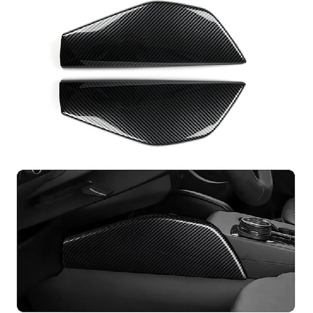 Car Carbon Fiber Center Console AC Switch Panel Sticker Decal Trim Cover Interior Decoration For Ford Bronco Sport    2024 2025 Accessories