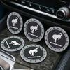 hnltu4 2Pcs Car Coaster Water Cup Bottle Holder Anti-slip Pad InteriorMat Ford Bronco STLine Focus MK2 MK3 MK4 Mustang GT SHELBY Mondeo