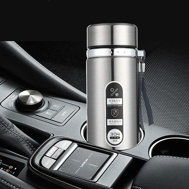 New Professional Portable Car Kettle Large Capacity Vacuum Insulation Outdoor Thermos Climbing Water Bottle Office Tea Mugs