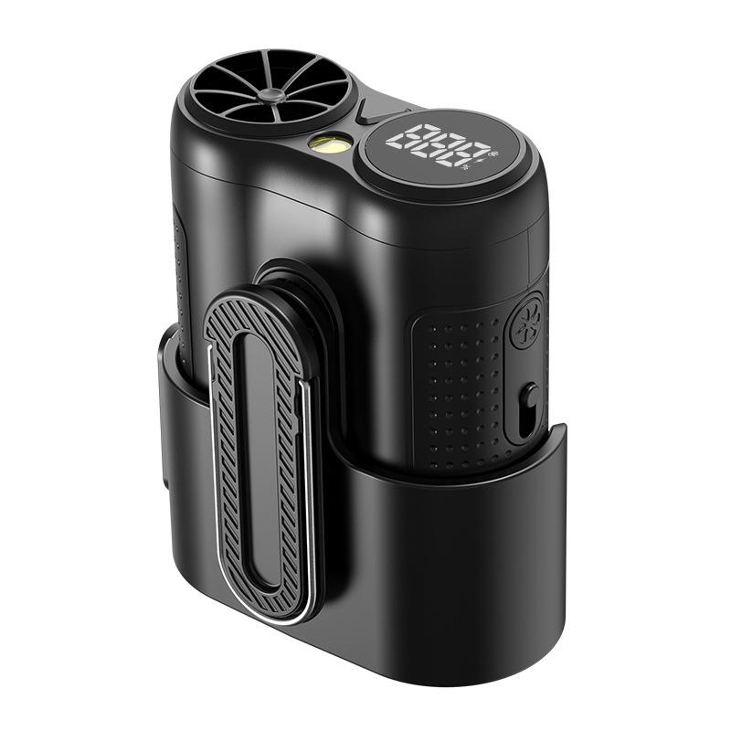 Portable Waist-Hanging USB Mini Fan: High-Speed Wind for Outdoor Travel 85.6x75x42mm