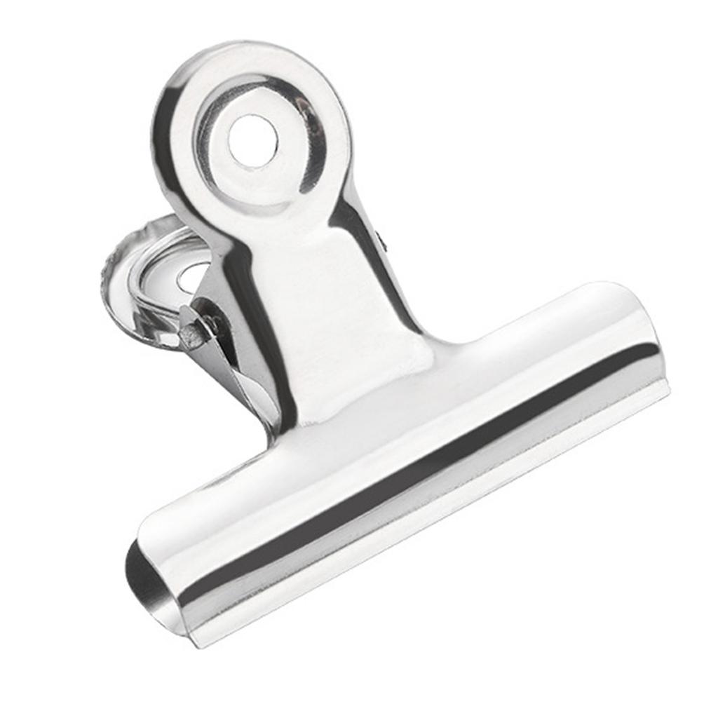 10 buc. Clips Metalic pentru Fișiere din Oțel Inoxidabil Suporturi Metalice pentru Bilete de Birou Prindere Puternică Fixatoare pentru Documente Set Organizator Documente Materiale Școlare