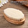 Wooden Handle Brush Baby Hair Brush Newborn Hair Brush Infant Comb Head Massager