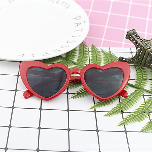 Love Women'S Sunglasses Cute Heart-Shaped Sunglasses Trendy Peach Heart Sunglasses 15983
