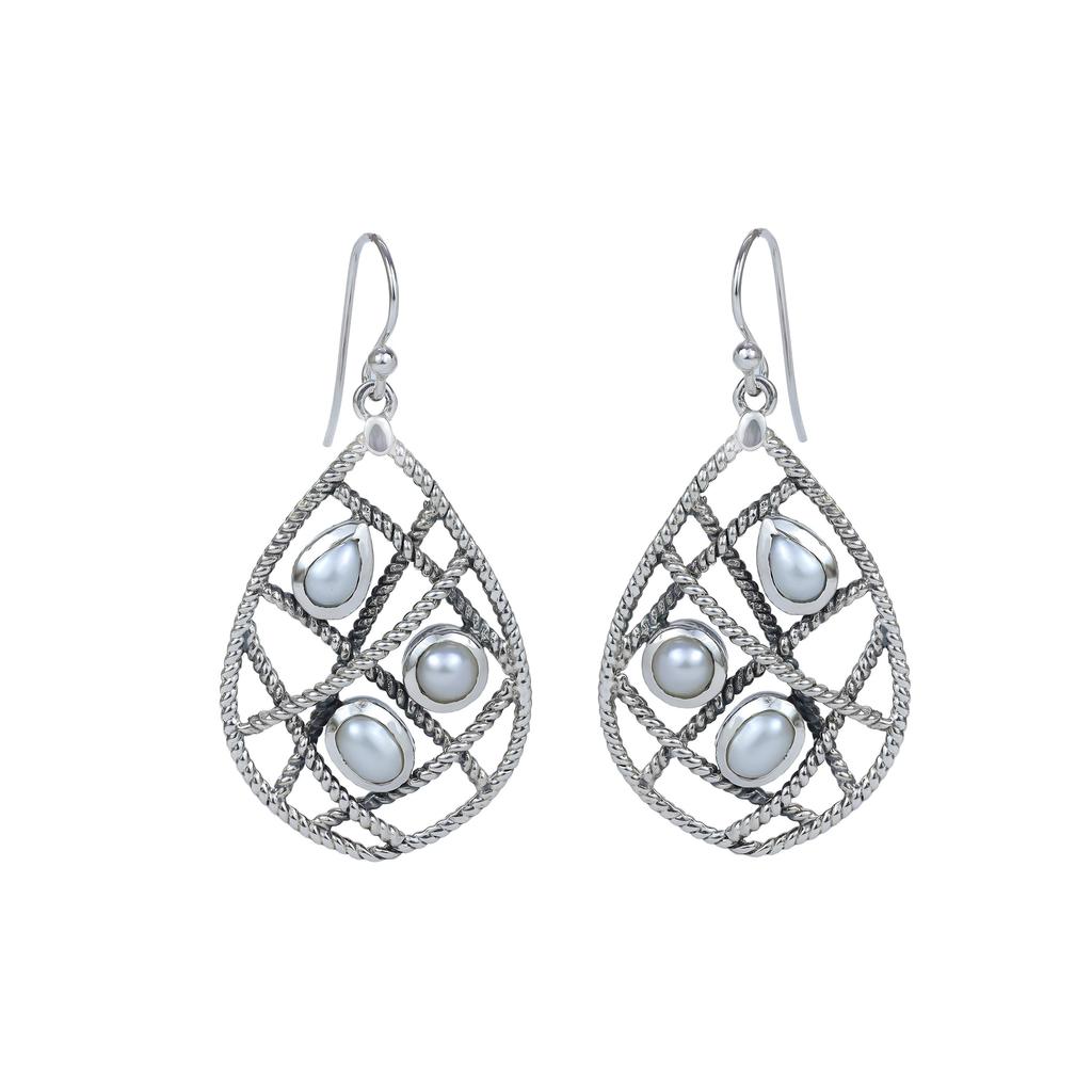 Handmade Garnet Earrings, 925 Sterling Silver Earrings, Designer Jewelry, Gift for Wife