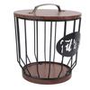 Rustic Coffee Filter Holder with Lid Coffee Filter Storage Container Coffee Pod Holder for Counter Coffee Bar Accessories Decor