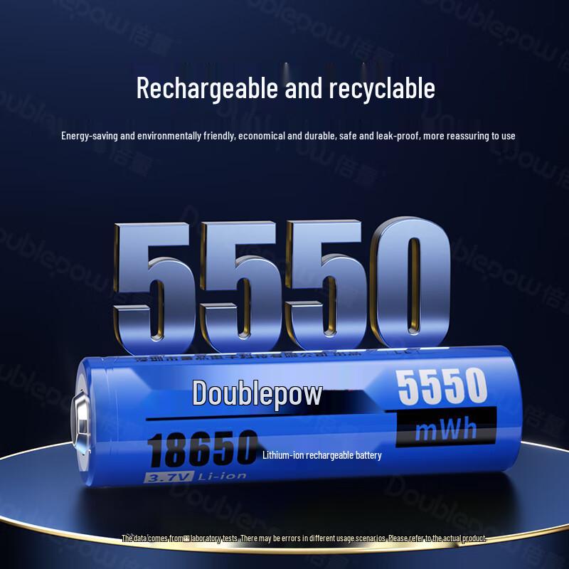 Doublepow 18650 Li-ion Batteries and Smart Charger CN plug (adapter included)