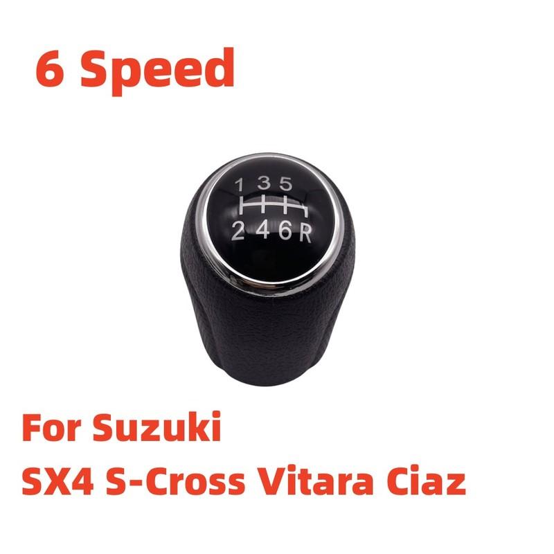 For Suzuki SX4 S-Cross Vitara Ciaz 5 / 6 Speed 1.6L 1.4T Engine Manual Shift Lever Gear Knob Car Accessories