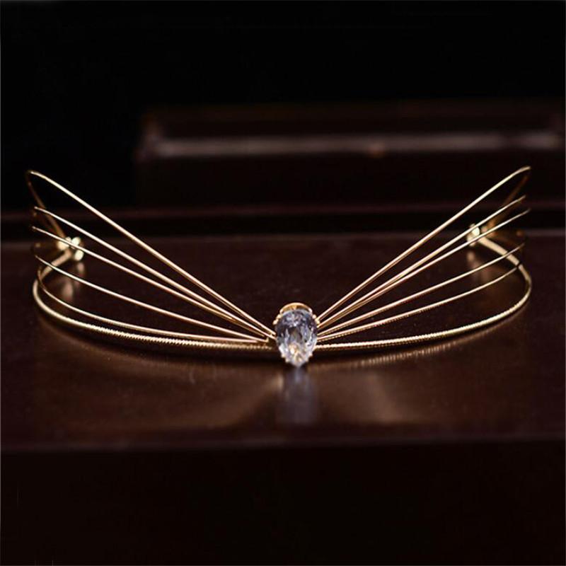 Nádherné zirkónové tiary čelenky kráľovská kráľovná svadobná koruna vlasové šperky svadobné plesové ozdoby do vlasov súťaž krásy nevesta pokrývka hlavy