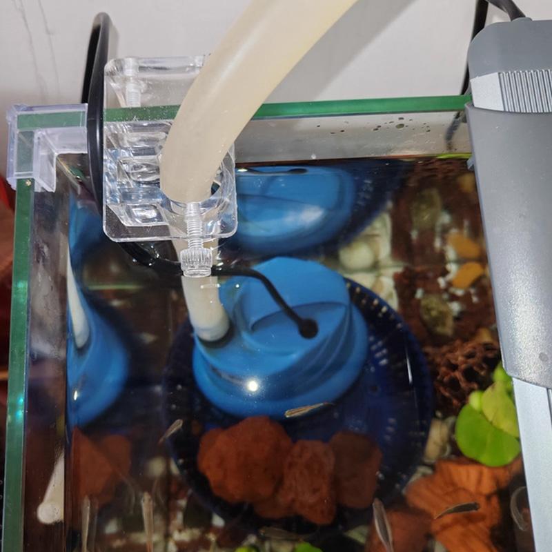 Acrylic Water Pipe Clamps Aquarium Fish Tank Glass Pipe Inlet Outlet Holder Fixed Clamps Plant Accessories Clip Lily Parts