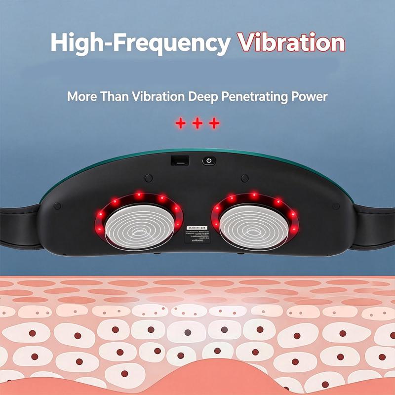 Rechargeable Abdominal Massager Belt for Waist & Full-Body Stress Relief