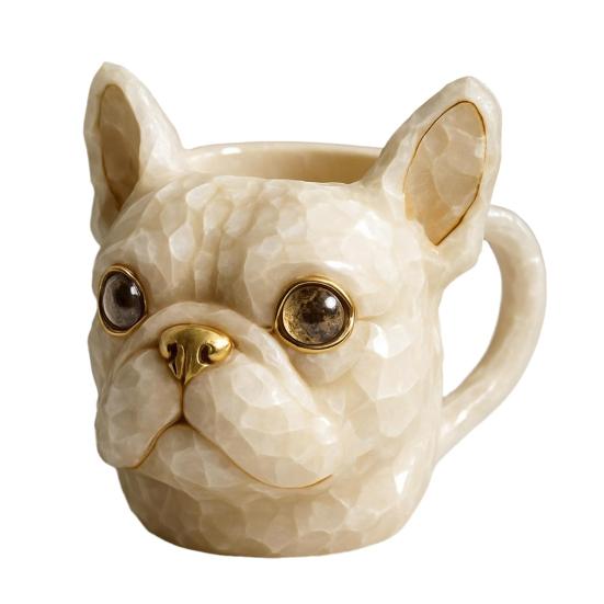 French Bulldog Mug Handmade Coffee Cup Novelty Tea Milk Mug Personalized Drinkware Gifts for Dog Lovers