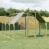 3102989 vidaXL Chicken Coop 268x300x190 Cm Impregnated Solid Pine Wood