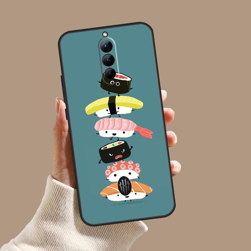 Sushi Food Case For ZTE Nubia Red Magic 10 10S 9S 8S 8 9 11 Pro Plus 6 7 6S 7S Pro 5G 6R 10 Air Cover