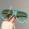 KAMMPT Vintage Pilot Sunglasses Men 2025 New Fashion Multi-color Gradient Shades Women Trendy Casual Outdoor Decor Sun Glasses