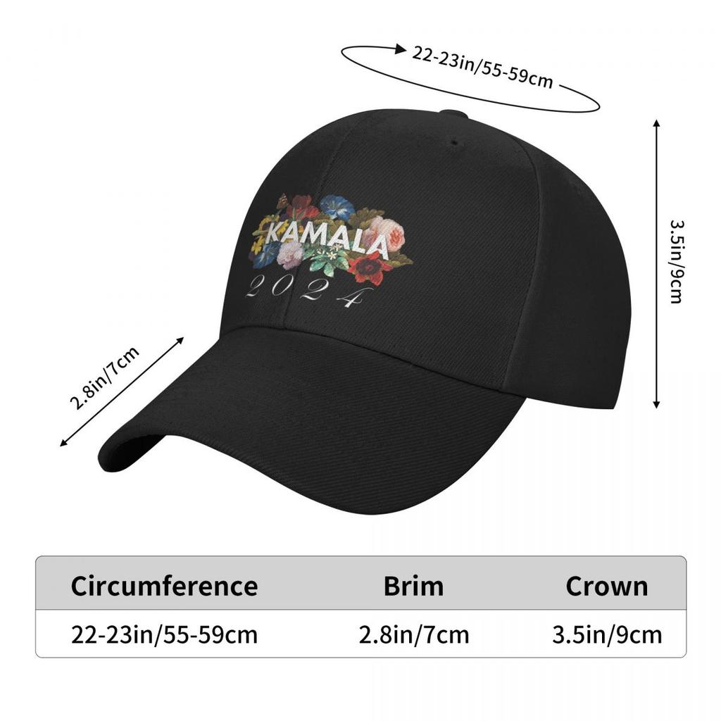 Kamala Harris Vintage Floral Feminine First Female President Baseball Cap Cosplay Summer Hat |-F-| Men's Baseball Women's