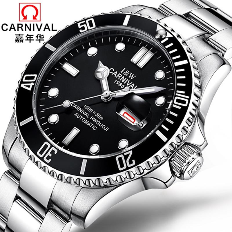 Montre de Sport montre automatique hommes calendrier saphir