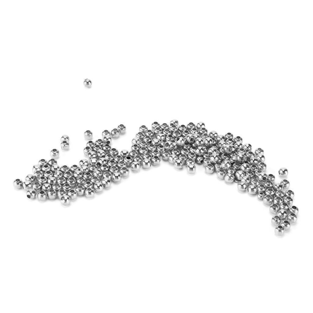 200Pcs Jewelry Beads Simple Material Bracelet Necklace Accessories Partition Beads for DIY JewelrySilver