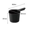 Yamazaki Tower Magnetic X D28 X Floating Wall 3608 Bucket, Black, Approx. W16.5 H13cm, Storage,