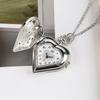Exquisite Heart Shape Design Pocket Watch Hollow Necklace Chain Pendant Quartz Clock Elegant Leisure Gift Accessories