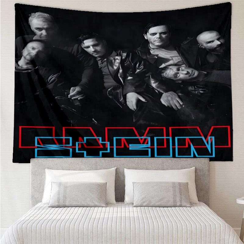 Rammstein Tapestry, Wall Hanging Tapestry, Pattern Tapestry for Dorm Bedroom Living Room Wall Art Photography Backdrop
