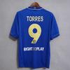 Maillot domicile bleu rétro Chelsea en gros N°. 9 Torres Non. 11 Drogba maillot de football classique pour adulte