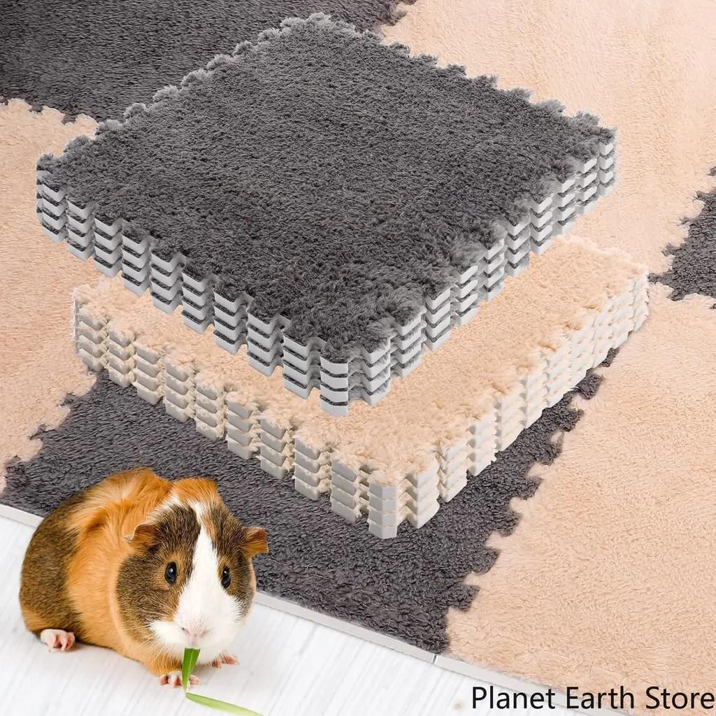 Waschbare Meerschweinchen Kaninchenkäfigmatte Wasserdichte Hamster-Bettmatte Käfig Urinunterlage Kleintier Kaninchen Maus Wiederverwendbare Matte