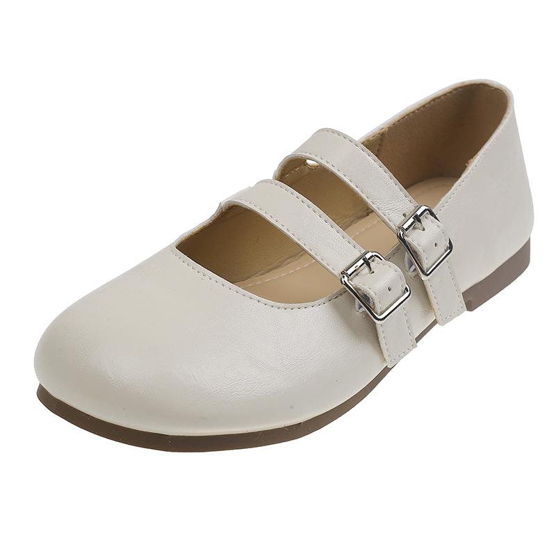 

Весна 2025 г. Новые модные универсальные туфли Мэри Джейн на плоской подошве Baotou Lazy Mary Jane Single Shoes Верхняя одежда 40