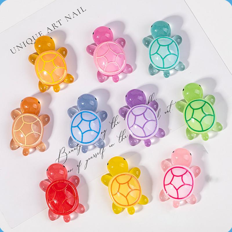 Charming Turtle Figurines For Diy Miniature Gardens And Desk Decorations In Bright Colors
