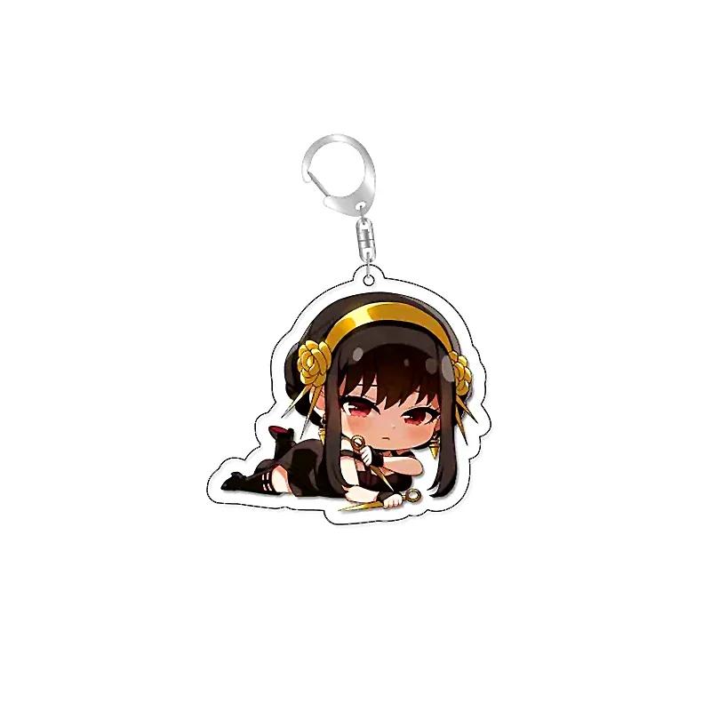 Anime SpyxFamily Anya Loid Yor Forger Cartoon Acrylic Keychain Pendant Keyring Bag Tag Anime Collections for Costumes