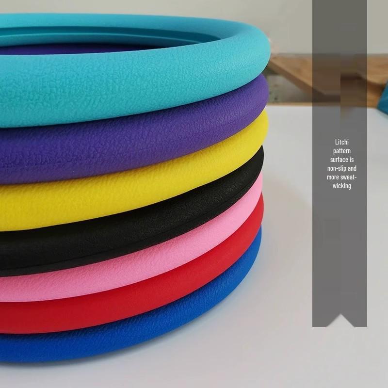 Universal Silicone Steering Wheel Cover - Summer Fashion, Sweat-Absorbent, Non-Slip, Thin, Soft, All-Season Design for Men and Women