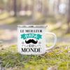 French Print Creative Coffee Cups Drinks Water Camping Cup Enamel Handle Mug Birthday Father's Day Mother's Day Gift for Mom Dad