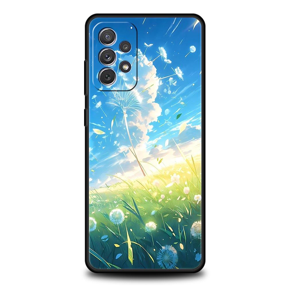 Cartoon Sky Phone Case for Samsung A51 A71 A21S A12 A11 A15 A25 A31 A41 A23 A33 A53 A73 A03S A05S A13 5G A35 A55 Cover