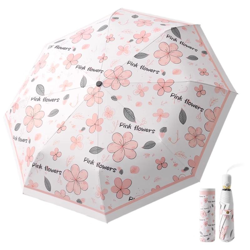 MAYDU Automatic Three-Fold UV Protection Sun/Rain Umbrella