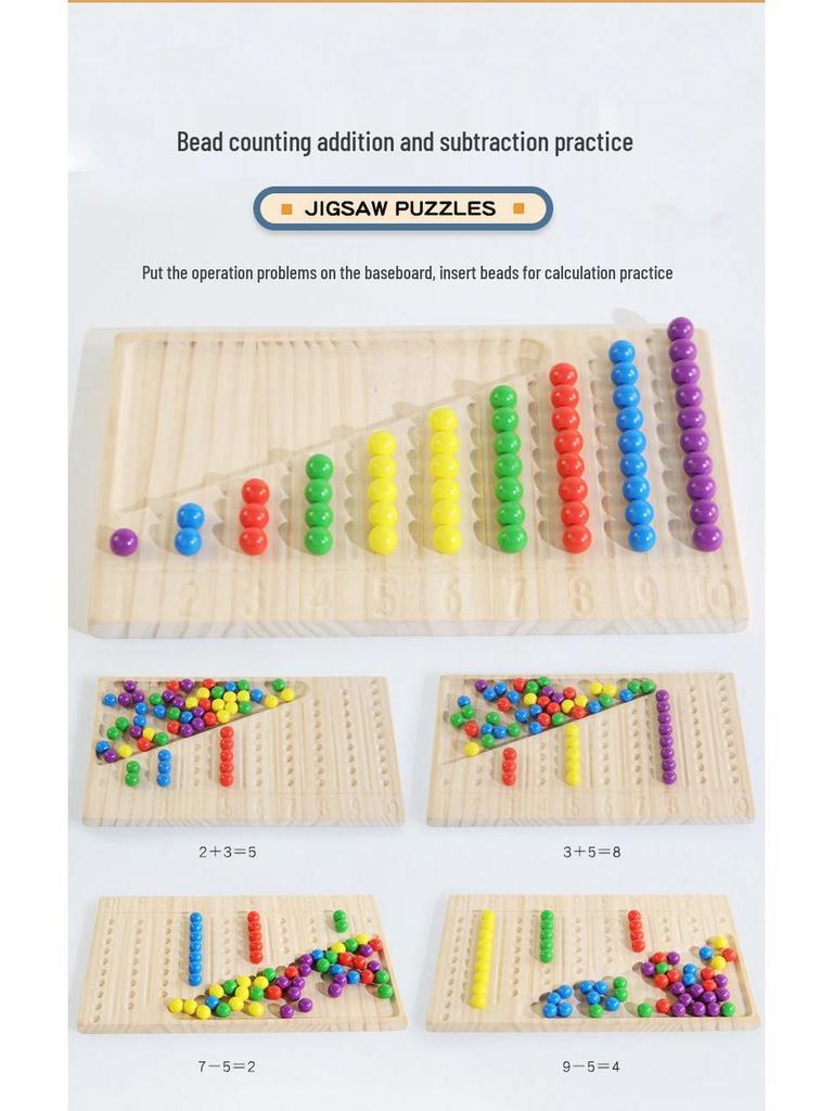 Montessori Beading & Color Sorting Toy for Kids' Concentration & Sensory Development