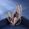 Dragonfly Butterfly Women Crystal Brooches Badge Pin Vintage Zircon Collar Pins Weddings Office Party Scarf Pin Jewelry Gift