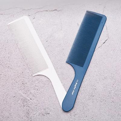 Pente de corte de cabelo profissional anti-estático cabeça plana cortador pente dente largo escova de corte de cabelo salão barbeiro acessórios de máquina de cortar cabelo