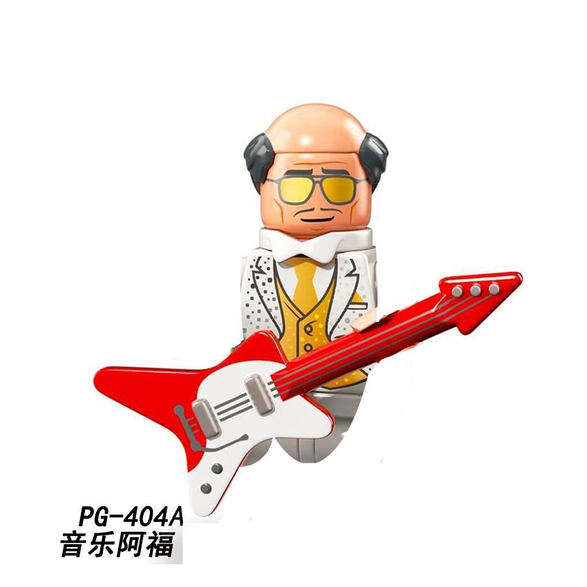 PG8141 Anime Cartoon Doll Building Blocks Kawaii Banana Man Shark Educational Toys Children's Home Gift Constructor Adventure