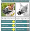 Adjustable Soft Mesh Dog Muzzle with Comfortable Straps for Small, Medium & Large Dogs - Gray